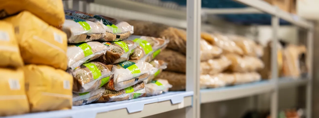 Rayonnage de produit des cantines du ponant
